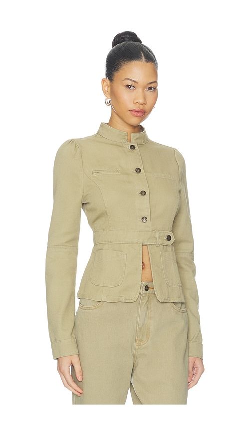 Brooklyn Denim Jacket in Brown. - size L (also in M, S, XL, XS, XXS) - LIONESS - Modalova