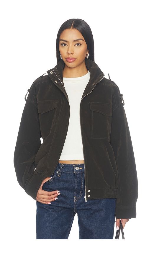 Serra Jacket in Olive. - size L (also in M, S, XL, XS, XXL, XXS) - LIONESS - Modalova