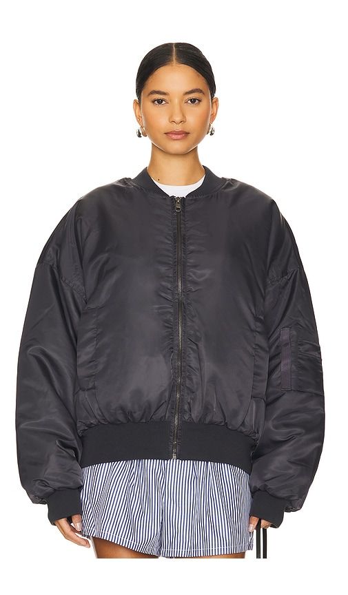 Essential Bomber Jacket in Slate. - size L (also in M, S, XL, XS, XXL, XXS) - LIONESS - Modalova