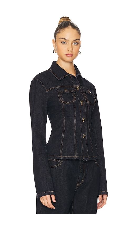 Rider Denim Jacket in Denim-Dark. - size M (also in XL, XXS) - LIONESS - Modalova