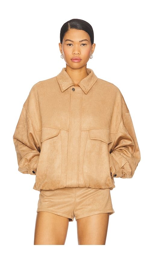 Palm Desert Bomber in Tan. - size XS (also in XXS) - LIONESS - Modalova