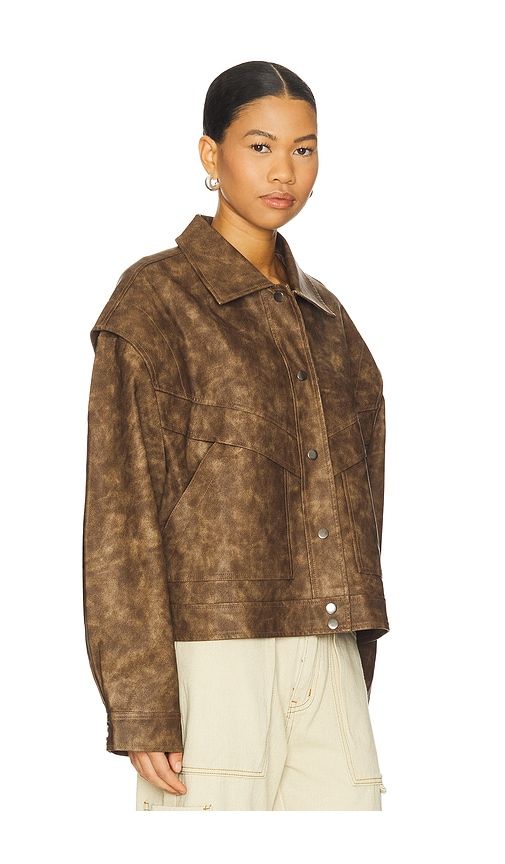 Hailey Bomber Jacket in Chocolate. - size L (also in M, S, XL) - LIONESS - Modalova