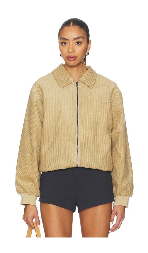 Cou Cou Bomber Jacket in Tan. - size L (also in S, XS) - LIONESS - Modalova