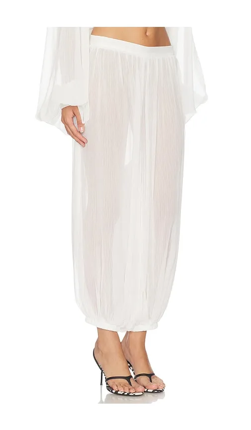 Suite Escape Pant in White. - size L (also in M, S, XXS) - LIONESS - Modalova