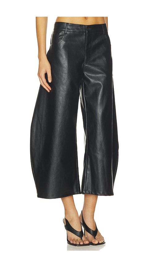 Horseshoe Cropped Jean in Black. - size M (also in S, XS, XXS) - LIONESS - Modalova