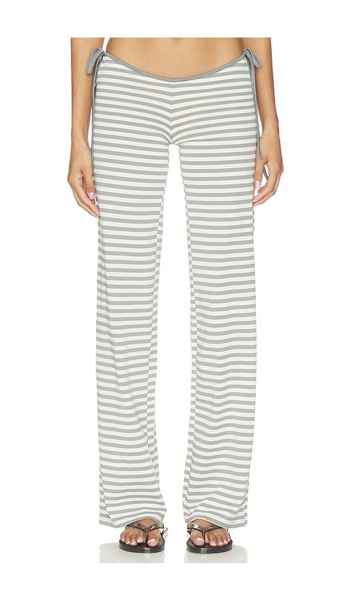 Bloom Tie Pant in Grey. - size L (also in M, S, XS, XXL, XXS) - LIONESS - Modalova