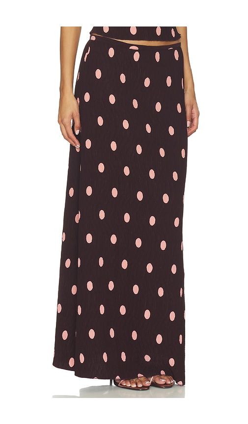 X REVOLVE Ford Maxi Skirt in Burgundy. - size M (also in S, XL, XS, XXS) - LIONESS - Modalova