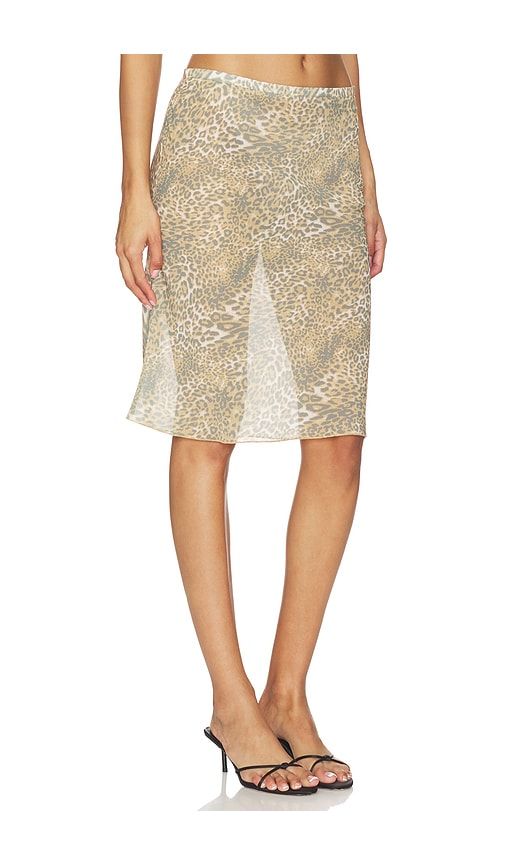 Shoreline Midi Skirt in Brown. - size M (also in S, XS, XXL) - LIONESS - Modalova