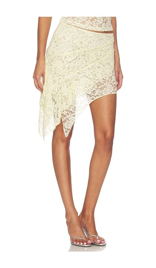 Palisades Mini Skirt in Yellow. - size L (also in M, S, XS, XXS) - LIONESS - Modalova