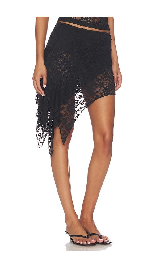 Palisades Mini Skirt in Black. - size M (also in S, XS) - LIONESS - Modalova