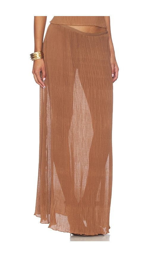 Ford Maxi Skirt in Chocolate. - size L (also in M, S, XL, XS, XXS) - LIONESS - Modalova