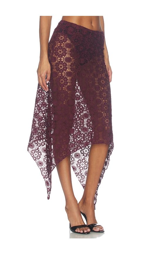 Trophy Lace Midi Skirt in . - size S (also in XXS, XS, M) - LIONESS - Modalova