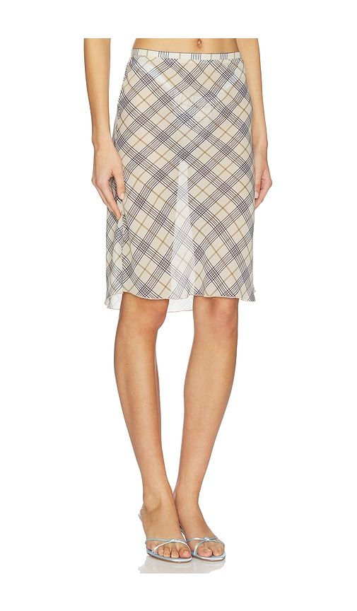 Shoreline Midi Skirt in Beige. - size L (also in M, S, XL) - LIONESS - Modalova
