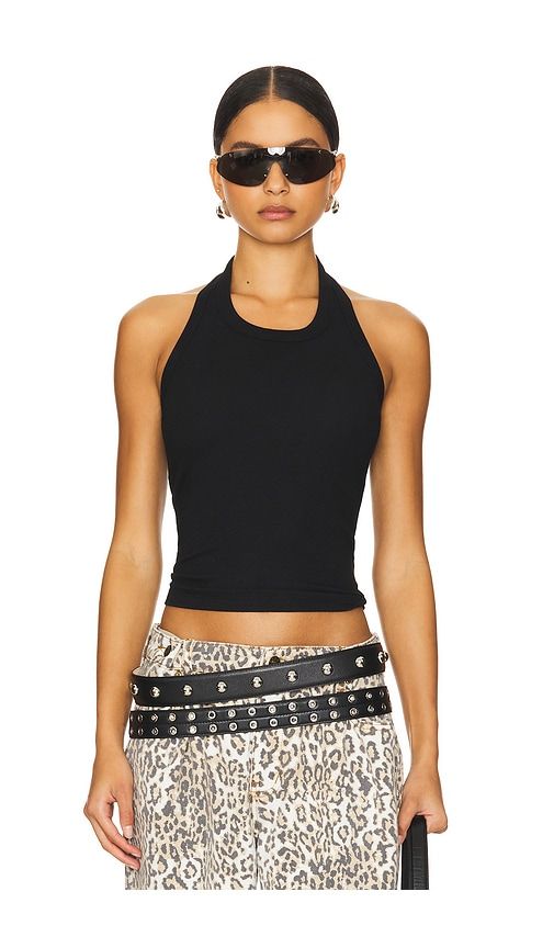 Sculpted Long Sleeve Tank in Black. - size S (also in XS) - LIONESS - Modalova