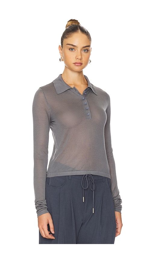 Black Swan Polo in Grey. - size M (also in S, XS, XXL) - LIONESS - Modalova