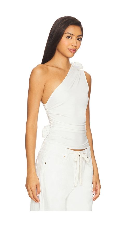 Rendezvous One Shoulder Top in Ivory. - size M (also in S, XL, XS, XXS) - LIONESS - Modalova