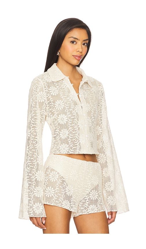 Babydoll Top in Cream. - size XL (also in XS, XXS) - LIONESS - Modalova