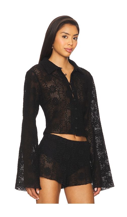Babydoll Top in Black. - size XS (also in XXS) - LIONESS - Modalova