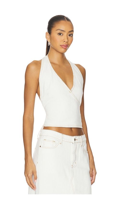Heartbreak Halter Top in White. - size L (also in M, XL, XS, XXL, XXS) - LIONESS - Modalova