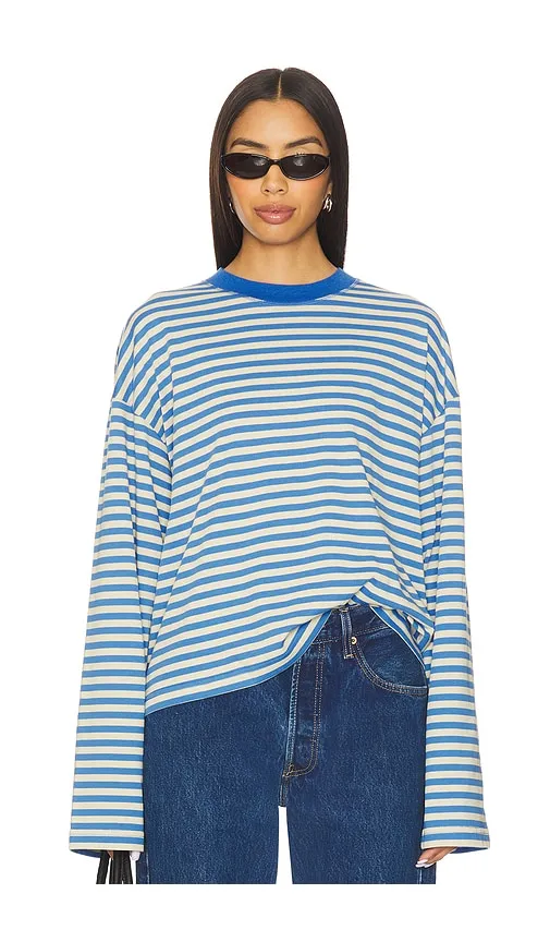 Bloom Long Sleeve Top in Blue. - size L (also in M, S, XL, XS, XXL, XXS) - LIONESS - Modalova