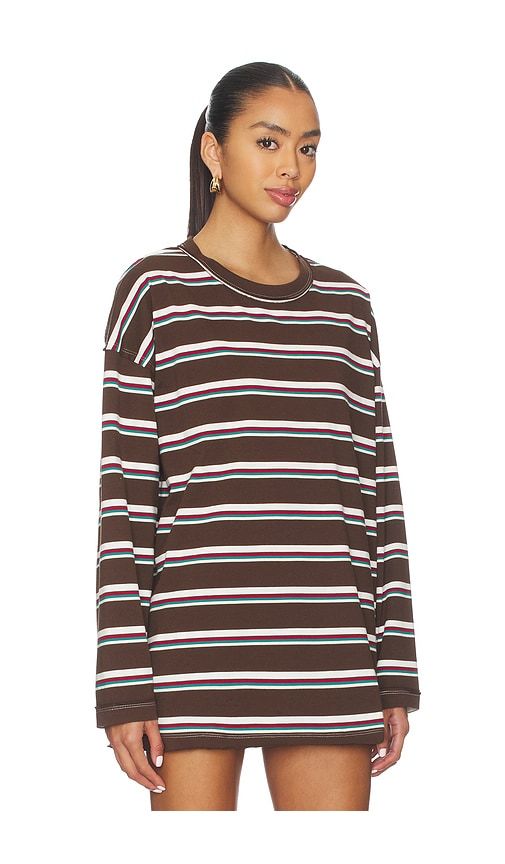 Horizon Long Sleeve Top in Chocolate. - size L (also in M, S, XS, XXS) - LIONESS - Modalova