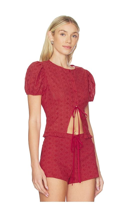 Bardot Top in Red. - size L (also in M, S, XL, XS, XXL, XXS) - LIONESS - Modalova