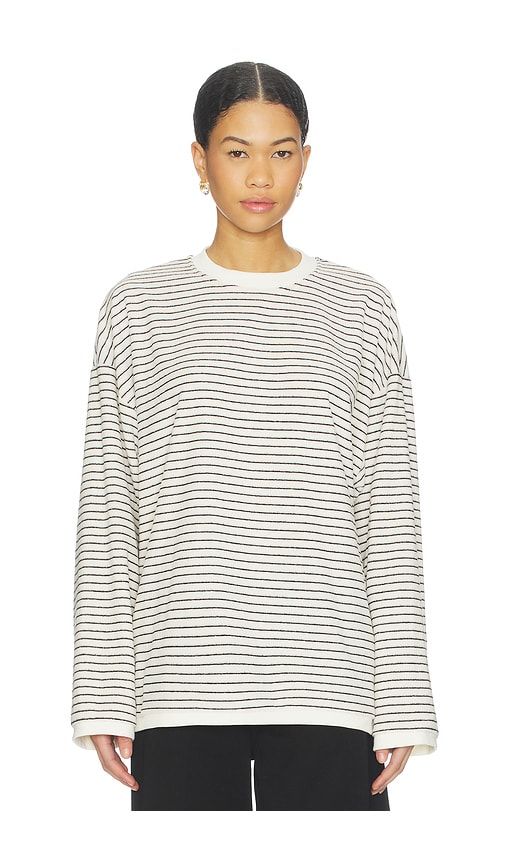 Cheri Long Sleeve Top in Cream,Black. - size XL (also in XXL) - LIONESS - Modalova