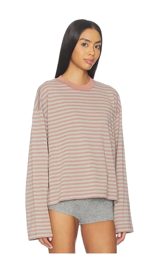 Bloom Long Sleeve Top in Rose,Light Grey. - size L (also in M, S, XL, XS, XXL, XXS) - LIONESS - Modalova
