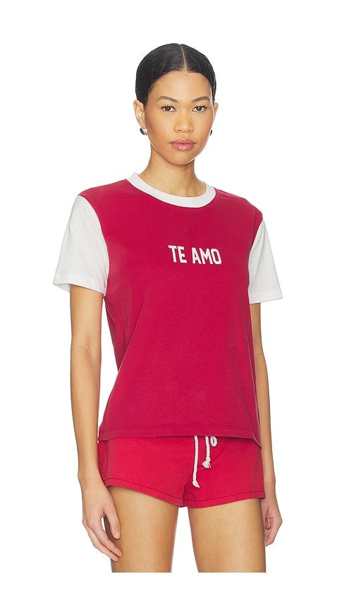 Te Amo Tee in Red,White. - size S (also in XS, XXS) - LIONESS - Modalova