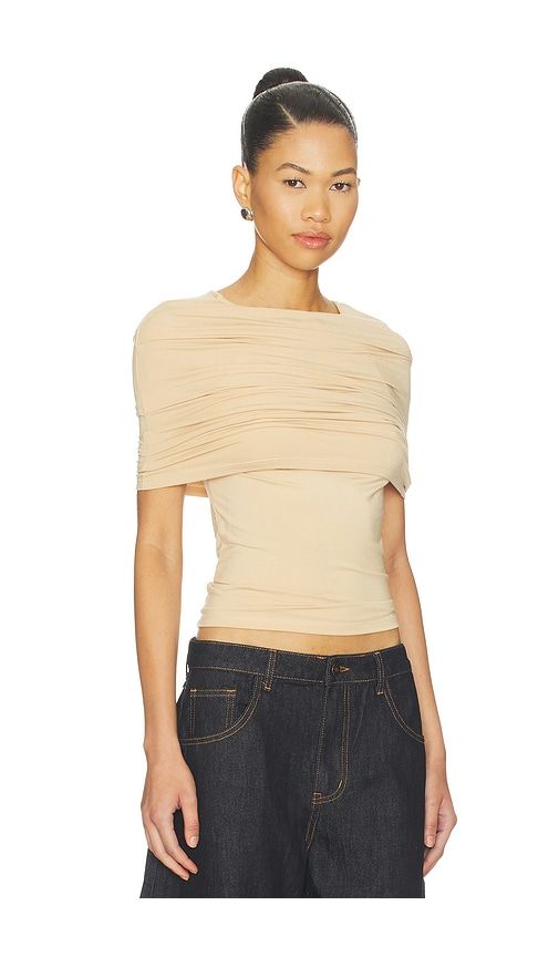 Bella Vita Top in Beige. - size L (also in M, S, XL, XS, XXS) - LIONESS - Modalova