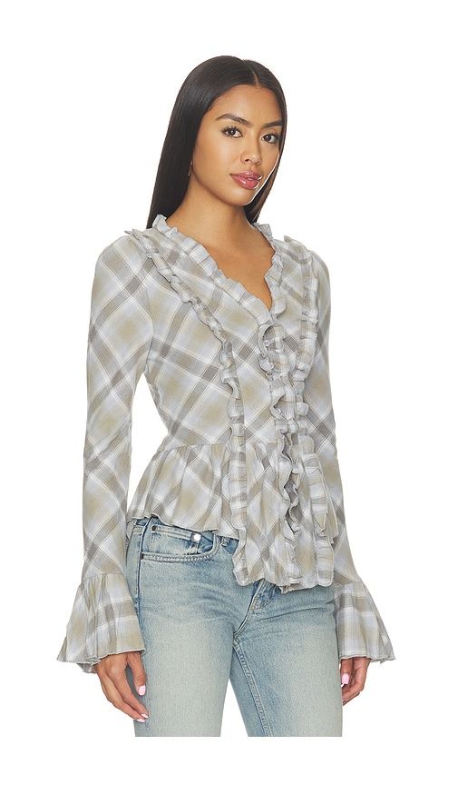 Odette Long Sleeve Top in Grey. - size L (also in M, S, XL, XS, XXS) - LIONESS - Modalova