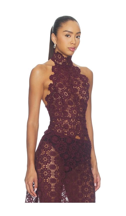 Trophy Lace Halter Top in . - size M (also in S, XL, XXL) - LIONESS - Modalova