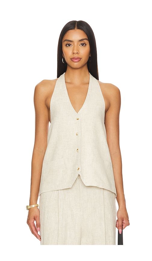 Hills Halter Top in Beige. - size L (also in M, S, XL, XS, XXL) - LIONESS - Modalova