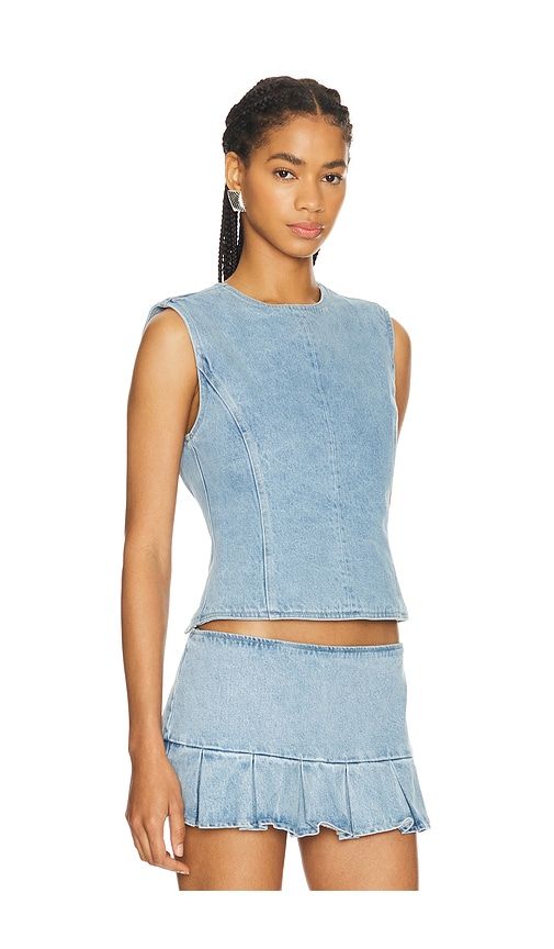 Countryside Top in Denim-Light. - size L (also in M, XL) - LIONESS - Modalova