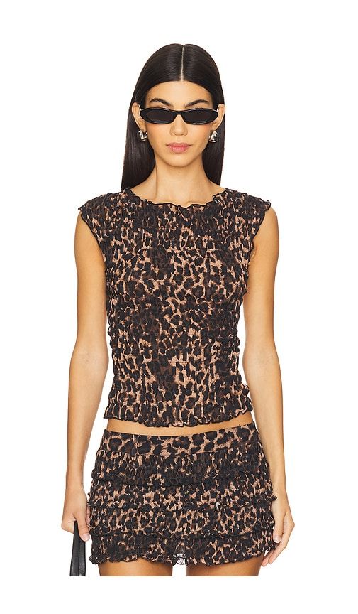 Uno Tie Top in Brown. - size L (also in M, S, XL, XS, XXL, XXS) - LIONESS - Modalova