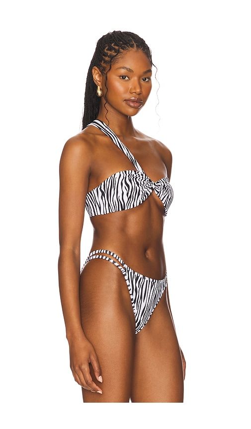 X REVOLVE Bondi Bikini Top in Black,White. - size S (also in M) - LIONESS - Modalova