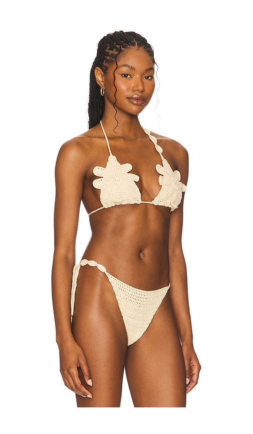 X REVOLVE Samba Bikini Top in Beige. - size M (also in S, XS) - LIONESS - Modalova