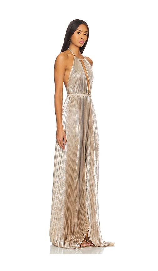 Boheme Gown in Metallic Gold. - size 8/S (also in 10/M) - L'IDEE - Modalova