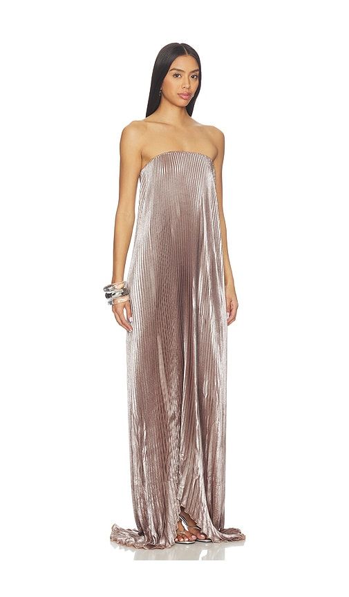 Bisous Strapless Gown in Metallic Bronze. - size 6/XS (also in 8/S) - L'IDEE - Modalova