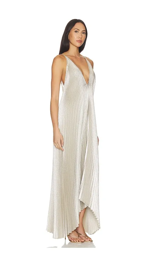 The Muse Gown in Metallic Silver. - size 10/M (also in 12/L, 14/XL, 8/S) - L'IDEE - Modalova