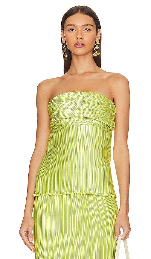 Vacances Strapless Top in Green. - size 10/M (also in 8/S) - L'IDEE - Modalova