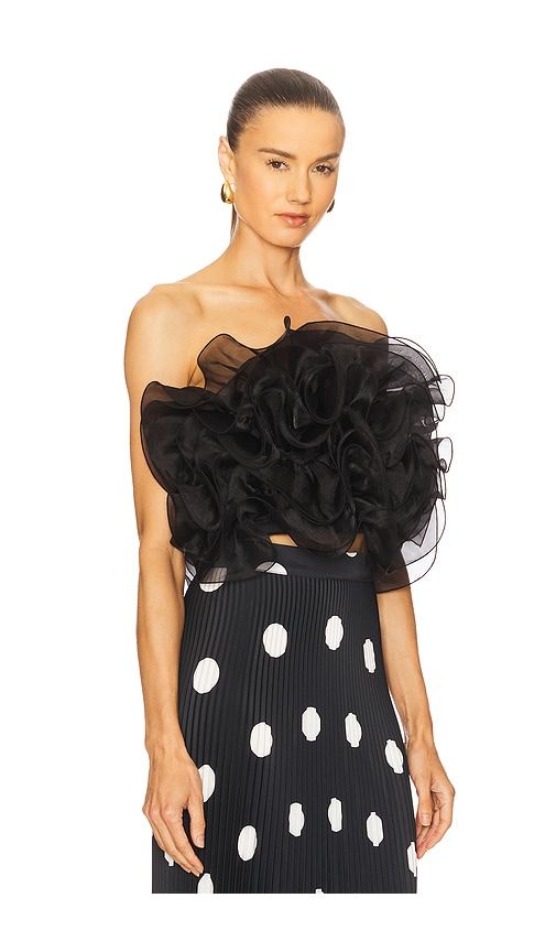 Coucou Organza Top in Black. - size 10/M (also in 12/L, 6/XS, 8/S) - L'IDEE - Modalova