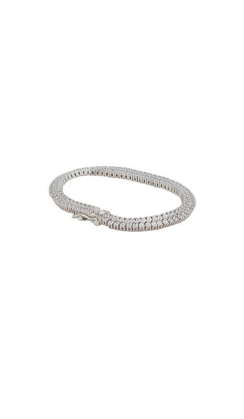 Rosaline Tennis Bracelet in Metallic - Lili Claspe - Modalova