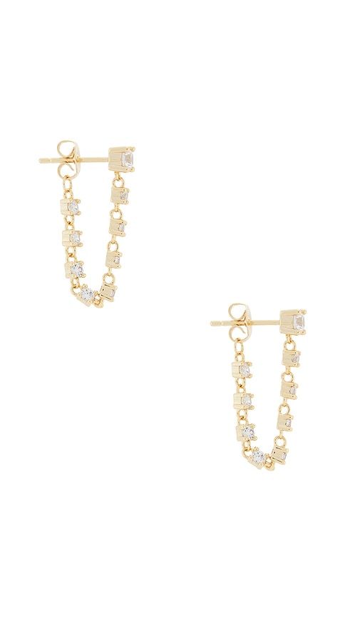 Esther Chain Earrings in Metallic - Lili Claspe - Modalova
