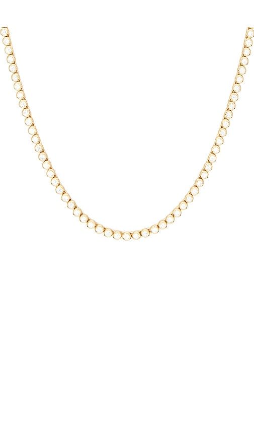 Mini Reese Tennis Necklace in Metallic - Lili Claspe - Modalova