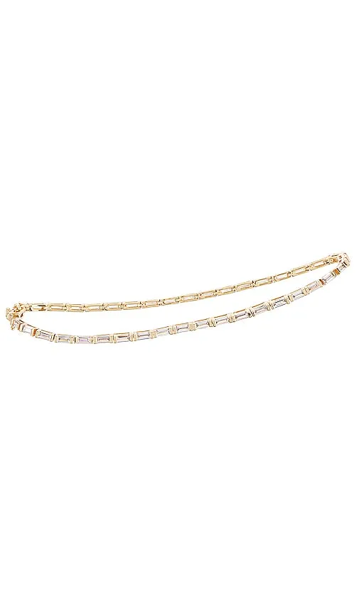 Gigi Baguette Anklet in Metallic - Lili Claspe - Modalova
