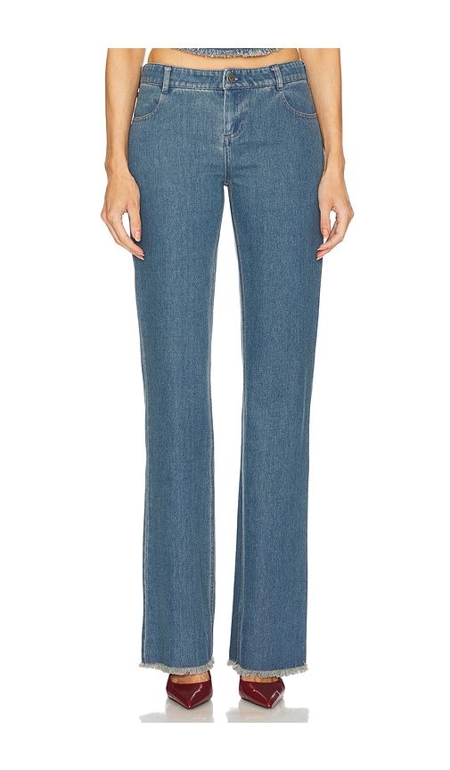 Samantha Lace Up Jeans in Blue. - size M (also in S) - LOBA - Modalova
