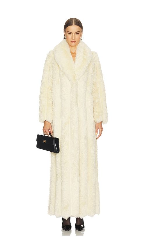 Luciana Faux Fur Maxi Coat in . - size S (also in M) - LOBA - Modalova