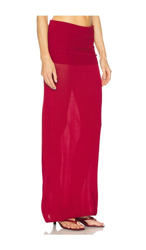 Maya Maxi Skirt in Burgundy. - size L (also in M, S, XS) - LOBA - Modalova