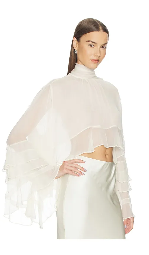 Zoe Ruffle Blouse in . - size M (also in S, XS) - LOBA - Modalova